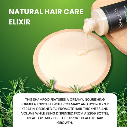 🌿 NEGUSY Rosmarin Keratin Reparatur-Shampoo für dickeres, stärkeres Haar — 🔥Reduziert Haarbruch & spare bis zu 40 % heute!
