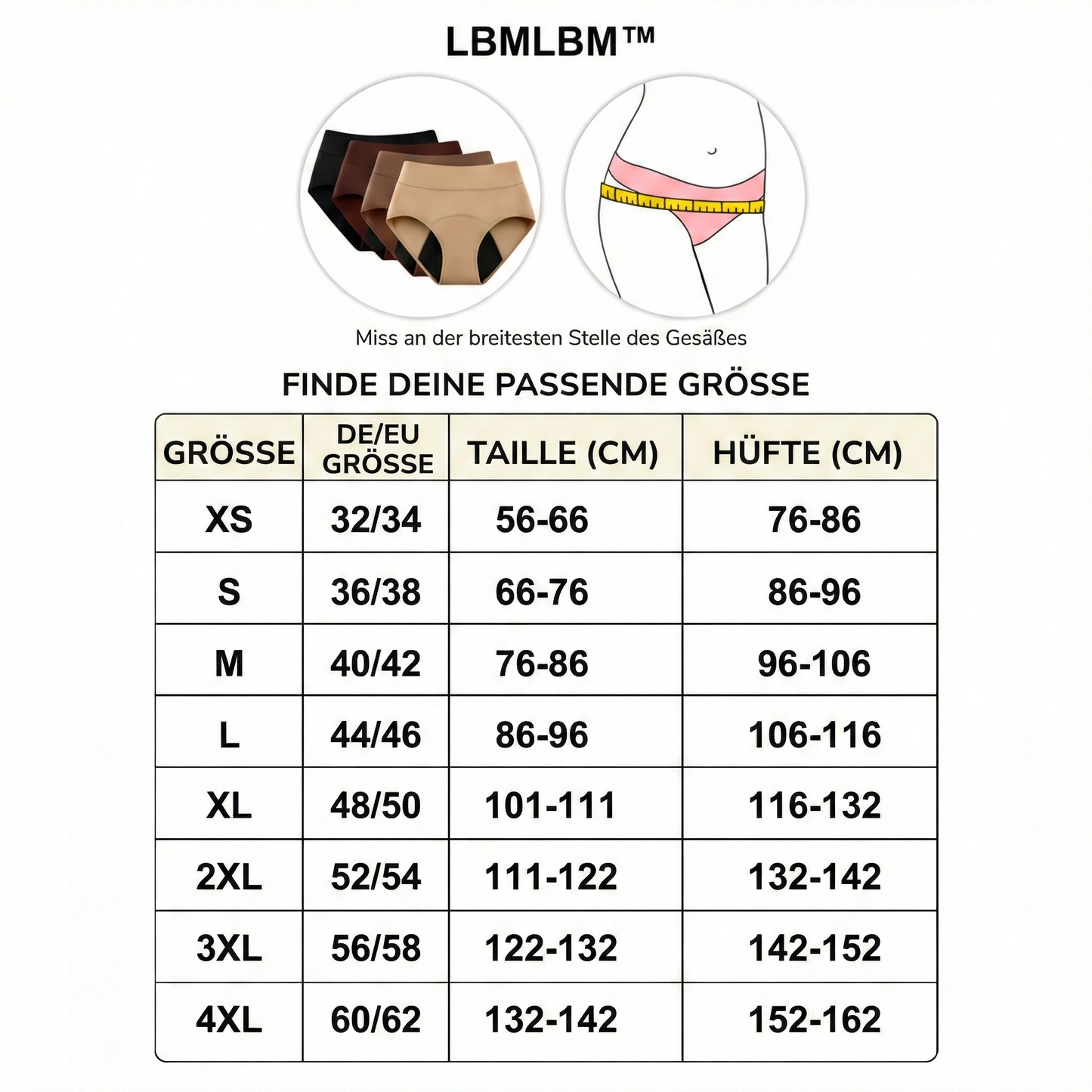 💖 Letzter Tag | 50% RABATT LBMLBM™ 4er-Pack 100% auslaufsichere Unterwäsche