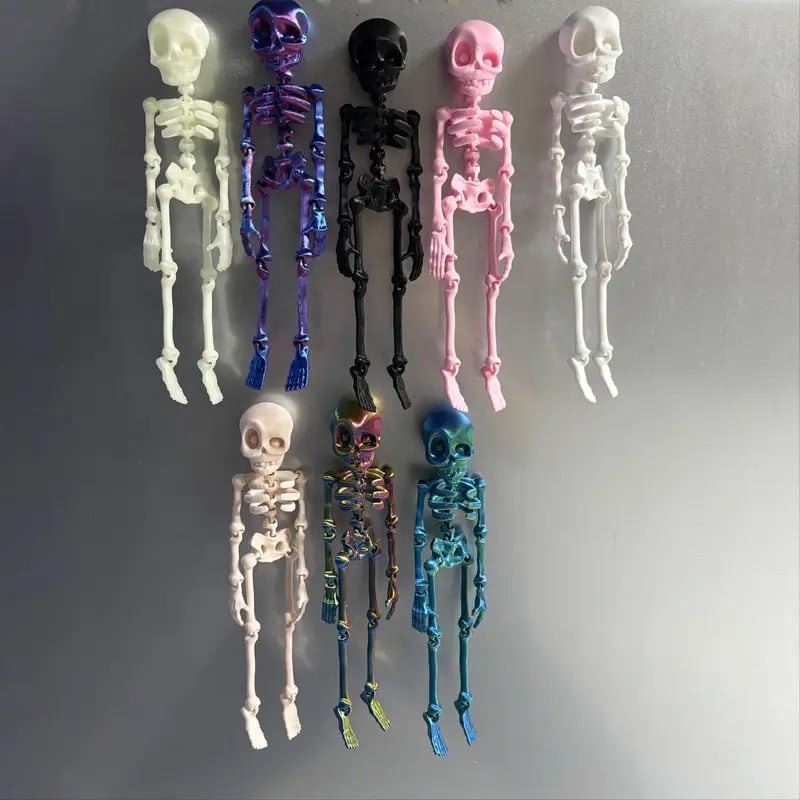 🎃 3D Printed Vintage Skeleton Magnetic Figurine
