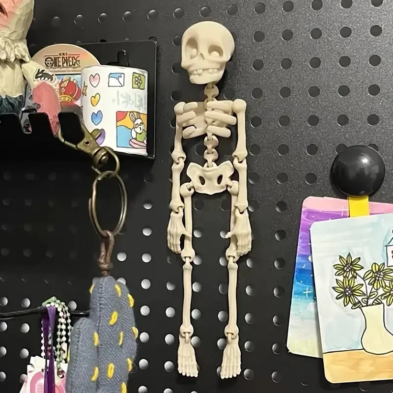🎃 3D Printed Vintage Skeleton Magnetic Figurine