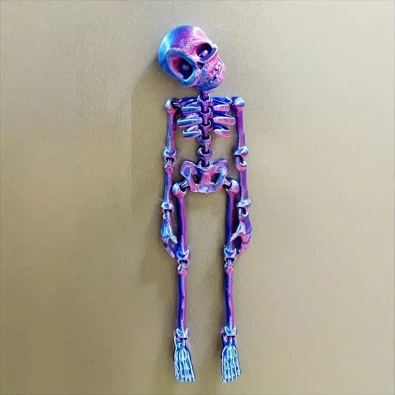 🎃 3D Printed Vintage Skeleton Magnetic Figurine